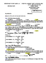 Đề thi kiểm tra khảo sát chất lượng đầu năm môn Hóa học Lớp 12 - Mã đề 135 - Năm học 2015-2016 - Sở GD & ĐT Gia Lai (Có đáp án)